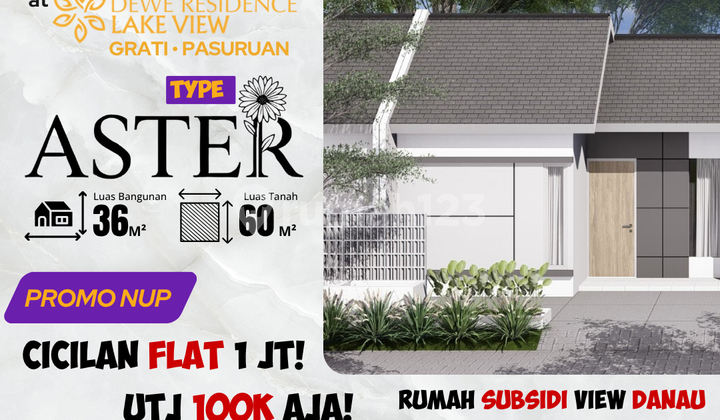PROMO HEBAT! Rumah Type Aster 36/60 - Strategis, Dekat RSUD Grati