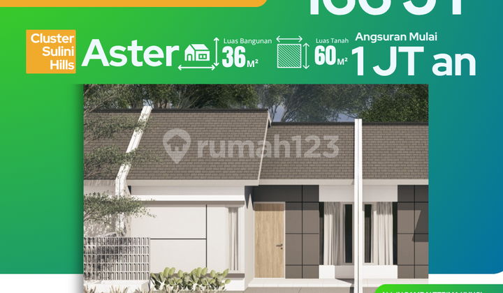 Rumah Baru Grati 166Jt, Tanpa DP, Proses KPR Cepat Rumah Baru Grati 166Jt, Tanpa DP, Proses KPR Cepat