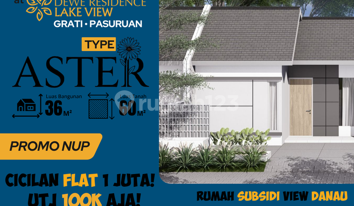 Rumah Type Aster 36/60, Cicilan Flat 1 Juta Sampai Lunas Rumah Type Aster 36/60, Cicilan Flat 1 Juta Sampai Lunas