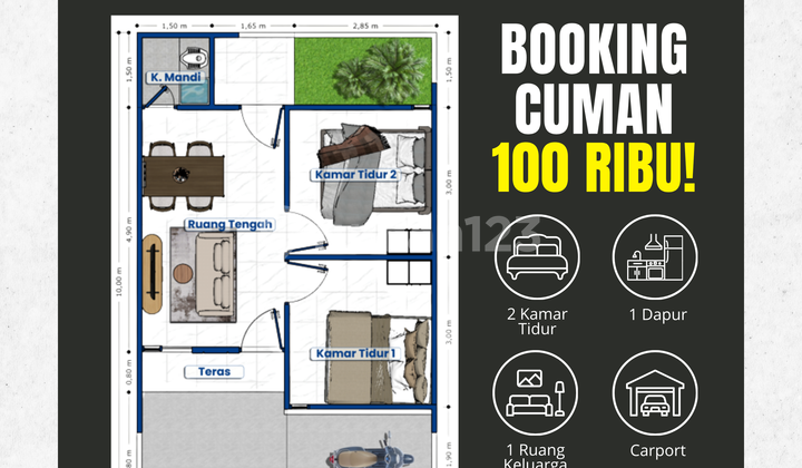 New House in Grati Pasuruan 166 Million, Booking Fee Only 100 Thousand