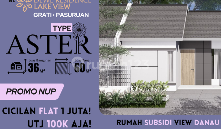 Hunian Tipe Aster 36/60 Dewe Residence, Cicilan Flat Sampai Lunas