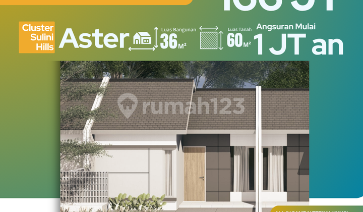 Aster Grati House, No Down Payment, 1 Million Installments, Near School