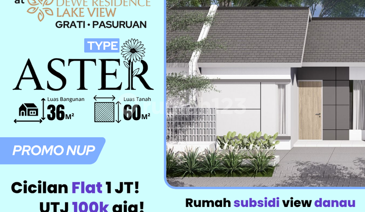 Rumah Subsidi Aster Cicilan Ringan 1 Jt Blok E1 No 08