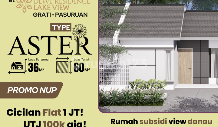 Tipe Aster di Dewe Residence UTJ 100k Blok L2 No 02