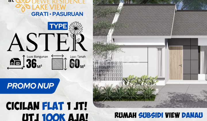 PROMO MENARIK! Cluster Baru Tipe Aster 36/60 - 3 Menit ke Tol 