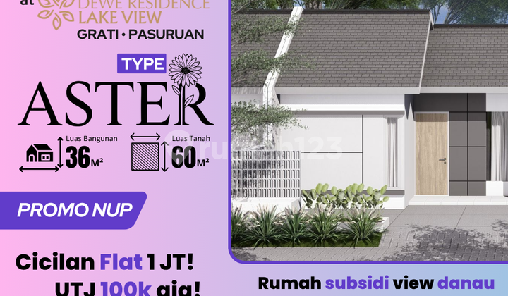 Rumah Minimalis Tipe Aster View Danau Blok D1 No 06