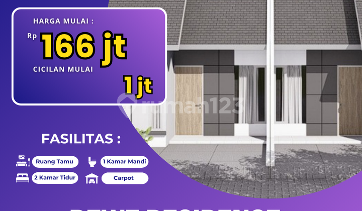 PROMO MENARIK! Tipe Aster 36/60 - Rumah Strategis Dekat Tol 1