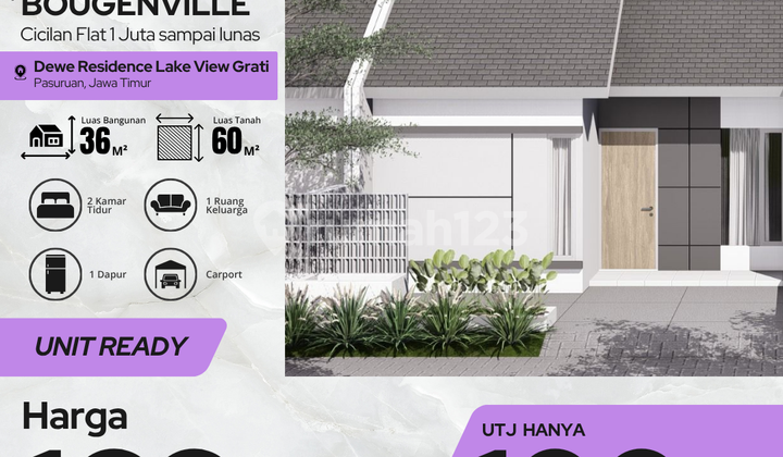 PROMO TERBATAS! Tipe Aster 36/70 - Dekat Pasar Trewung