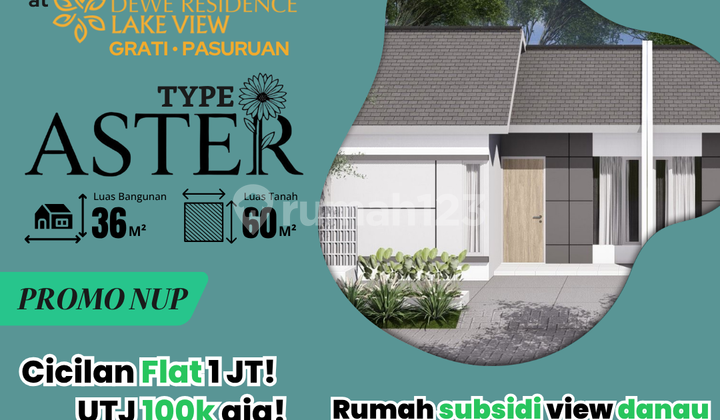 Rumah View Danau Tipe Aster Harga 166 Jt