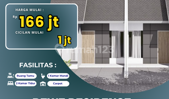 Tipe Aster 36/60 - Rumah Murah Strategis, 1 Jam ke Bromo 1