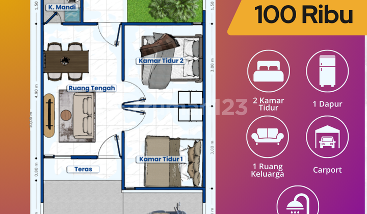 Rumah Murah Grati Pasuruan, Proses KPR Cepat & Mudah 2