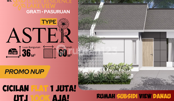 Promo Rumah Modern Minimalis Tipe Aster 36/60 Cicilan Flat!! Promo Rumah Modern Minimalis Tipe Aster 36/60 Cicilan Flat!!
