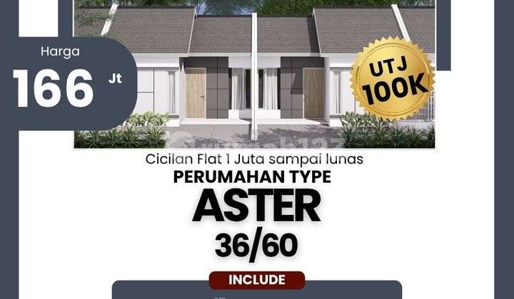 Rumah Baru Type Aster, Cicilan Super Hemat Dekat Tol