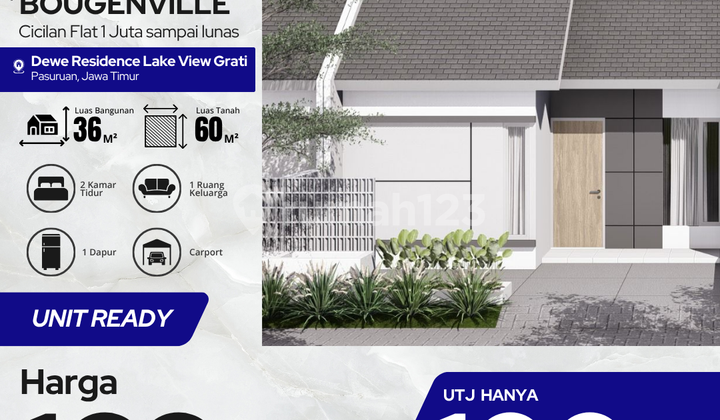 Hunian Super Strategis Type Aster 36/60 - 3 Menit dari RSUD Grati