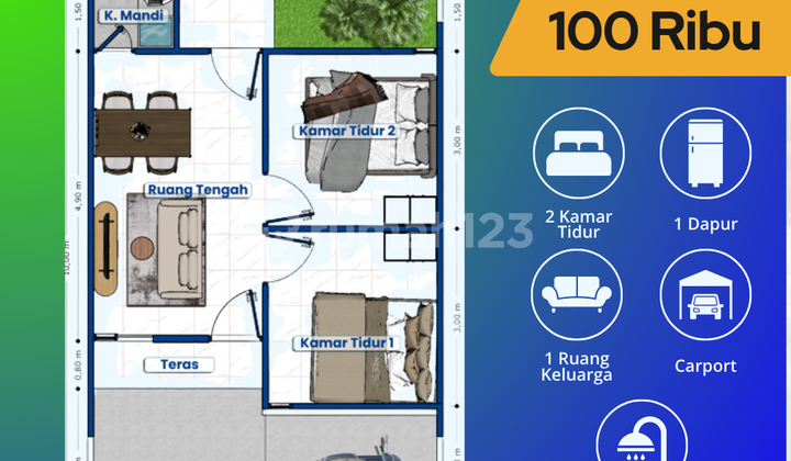 Aster House with SHM, Light Installments of 1 Million, Booking Fee 100 Thousand