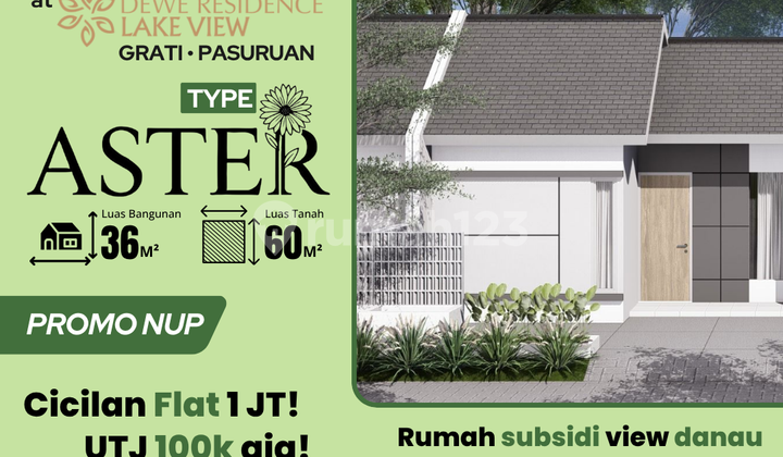 Rumah Tipe Aster Cicilan 1 Jt-an Tanpa DP Blok M3 No 05