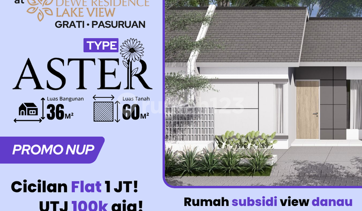 Rumah Baru Tipe Aster di Grati Pasuruan Blok F3 No 01