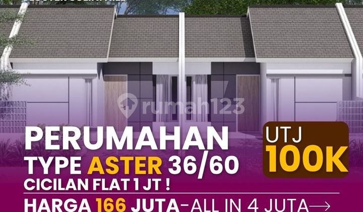 Rumah Baru Type Aster, Bayar Awal 100rb Aja! Rumah Baru Type Aster, Bayar Awal 100rb Aja!