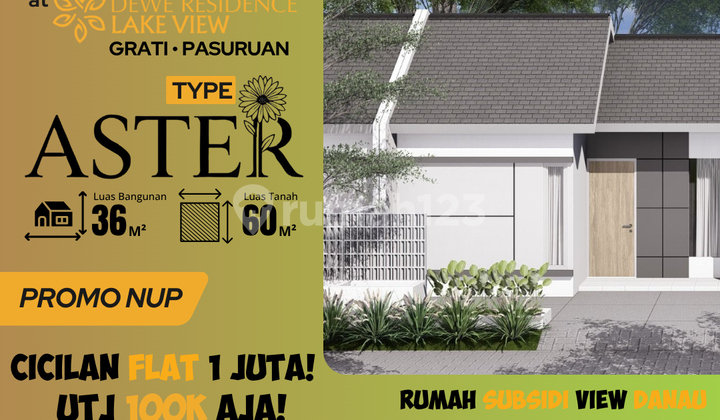 Rumah Aster 36/60 View Danau, Promo Cicilan Flat 1 Juta Rumah Aster 36/60 View Danau, Promo Cicilan Flat 1 Juta