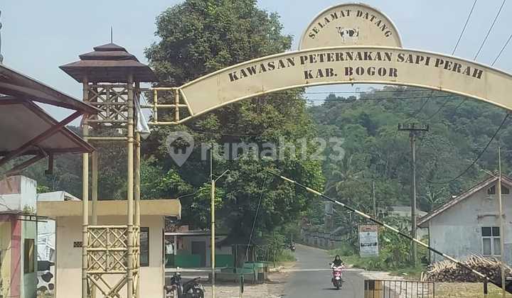 Two-Story House with 10,000m2 Area in Dairy Farming Zone, Suitable for Livestock and Fish Farming Business in Pamijahan 2