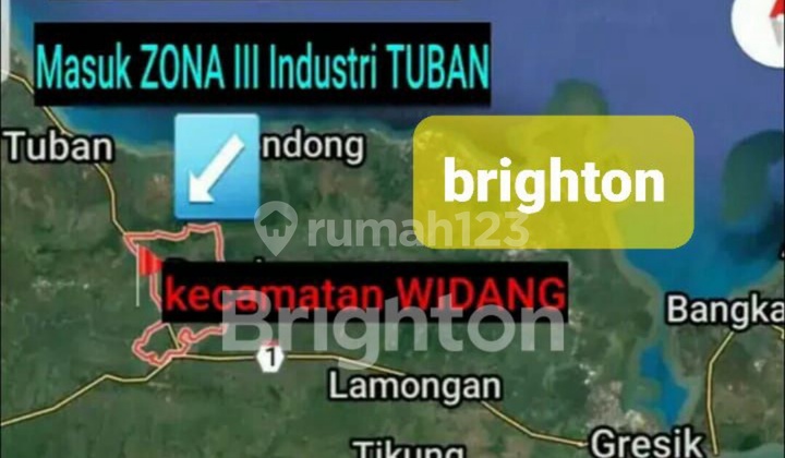 Dijual Cepat Butuh Uang Tanah Industri Widang Tuban. 