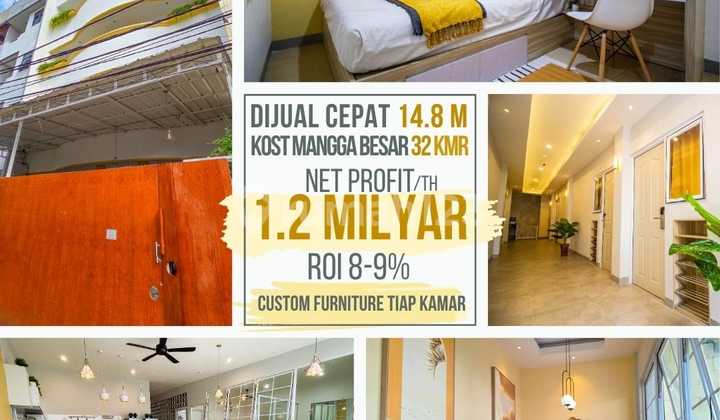 Dijual Kost Exclusive, Investasi langka di Mangga Besar, Jakbar