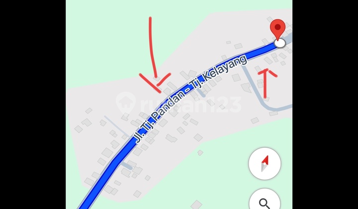 Dijual !! Tanah di Belitung, Sijuk, 1,3 Ha, Jalan Utama Wisata