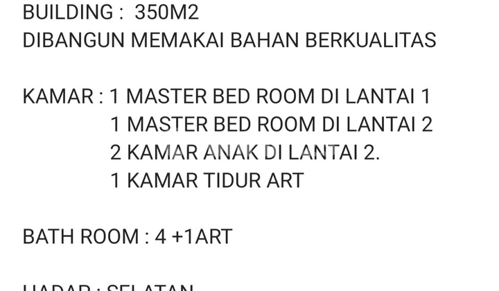 Dijual Rumah Moderen Minimalis 2