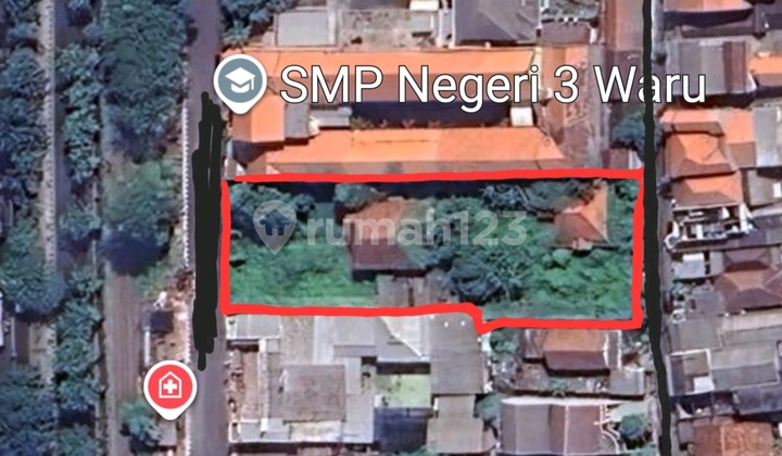DIJUAL TANAH WARU 0 JALAN RAYA
