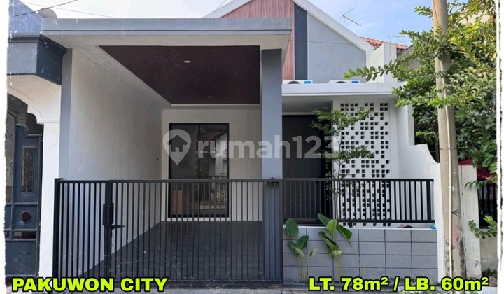 DIJUAL RUMAH 1 LANTAI BARU GRESS FULL FURNISH PAKUWON CITY GRIYA ASRI