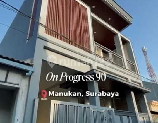 Rumah di Manukan. Surabaya Barat. New Gress 90% Finishing