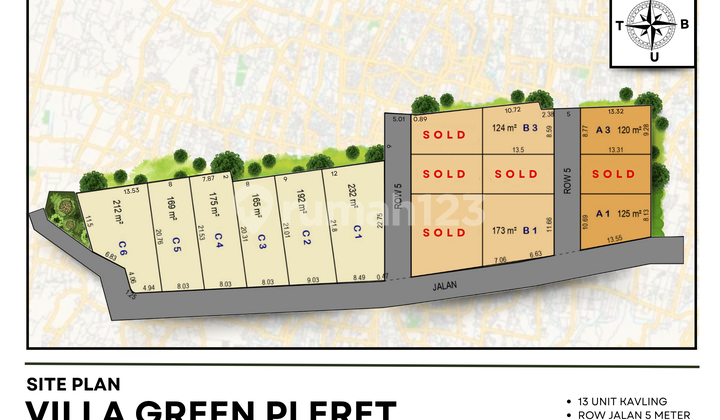Tanah Strategis Akses Jalan Aspal di Pleret Bantul Yogyakarta