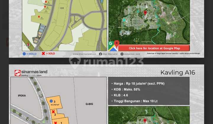 For Sale Commercial Lots in BSD By Sinarmas Land Selling Commercial Land ICE BSD