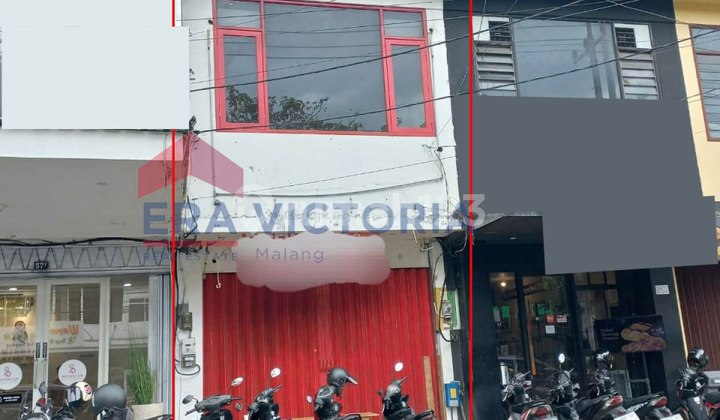 Ruko 3 Lantai Kawasan Kuliner Blimbing Pinggir Jalan Ramai Tengah Kota Cocok untuk Cafe, Minuman Kekinian, Kantor, Bimbel