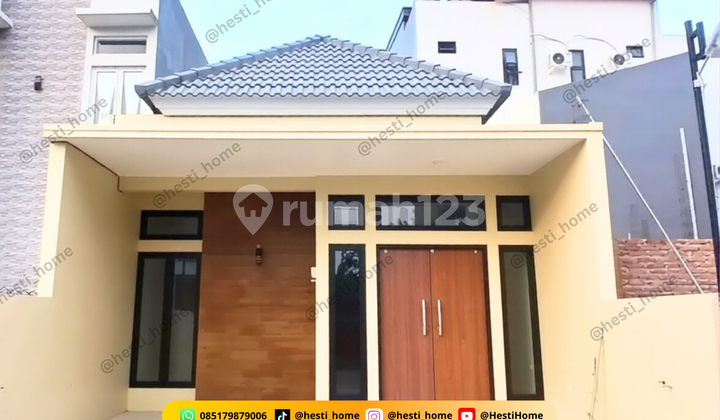 Rumah Cantik 6 Menit ke Kampus Undip di Mulawarman Townhouse Bebas Request Desain 1