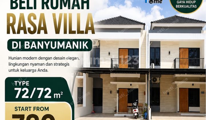 Rumah Modern Rasa Villa di Banyumanik - Start 780 Jutaan Free Biaya-Biaya! Rumah Modern Rasa Villa di Banyumanik - Start 780 Jutaan Free Biaya-Biaya!