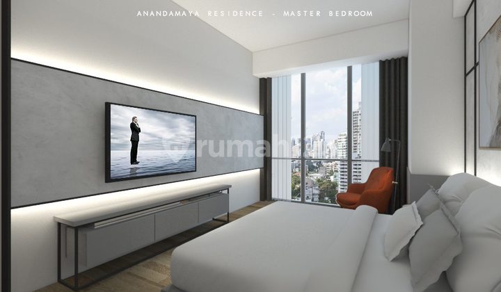 Disewakan Unit Apartemen Full Furnished. Siap Huni 3+1 Br Di Anandamaya Residence. Sudirman. Jakarta Pusat 2