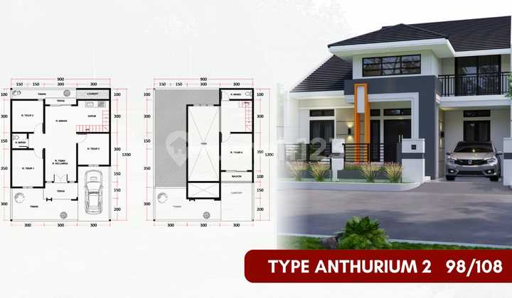 Rumah Minimalis Modern Dipisat Kota Harga Terkangkau 2