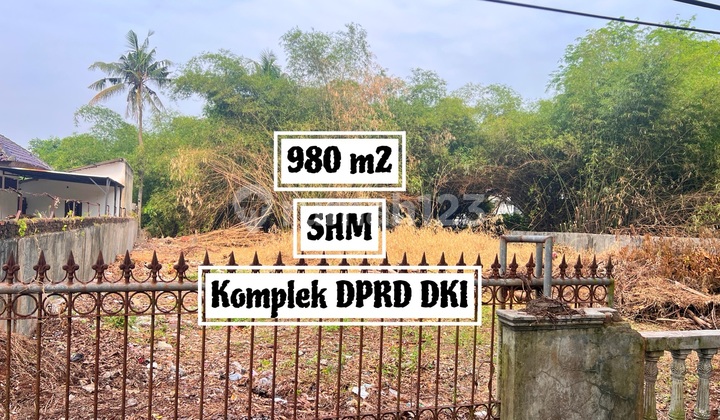 Dijual Tanah 980 M² Di Komplek Dprd Cibubur, Jakarta Timur 