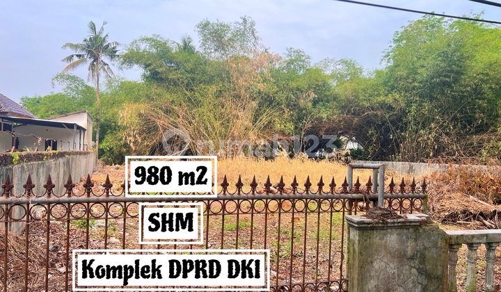 Dijual Tanah 980 M² Di Komplek Dprd Cibubur, Jakarta Timur 