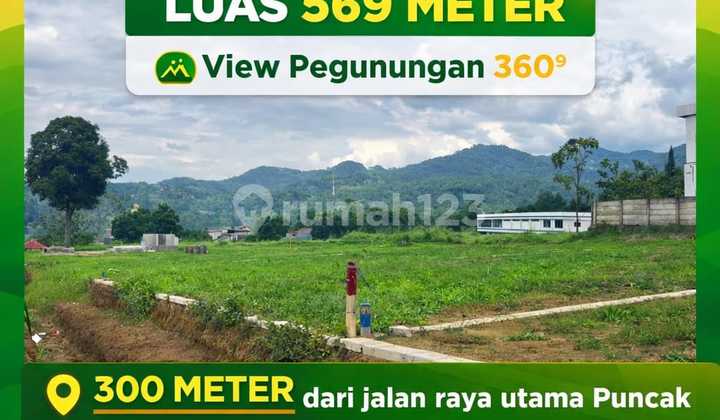 Puncak Best View Land For Sale Near Main Road