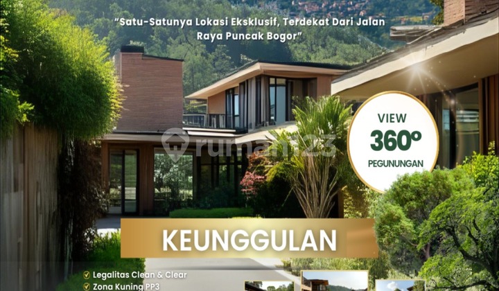 Land Near Main Highway with Best View in Puncak