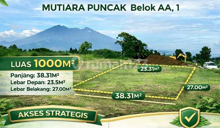 Tanah Dekat Jalan Raya Puncak Tanah Dekat Jalan Raya Puncak