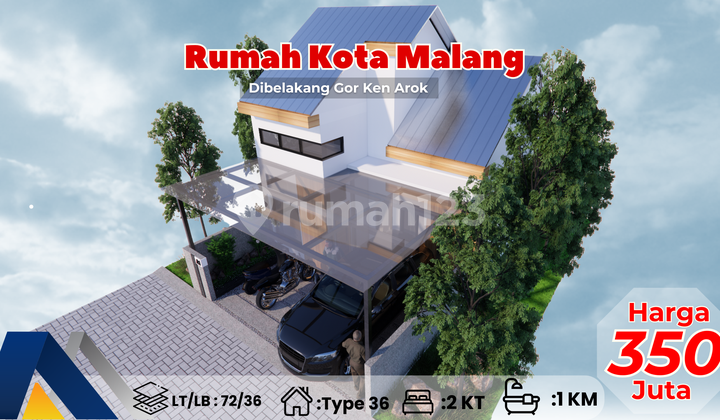 Rumah Siap Huni. Lokasi Dibelakang Gor Ken Arok Rumah Siap Huni. Lokasi Dibelakang Gor Ken Arok