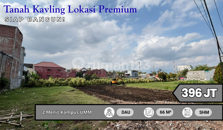 Tanah Strategis di Dau Dekat UMM  cocok untuk Hunian & Investasi