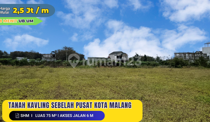 Tanah Luas di Joyoagung Malang Cocok untuk Hunian atau Kos