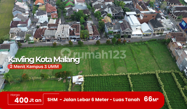 Tanah Luas dan Siap Bangun di Kawasan Strategis Malang