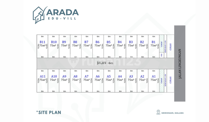 Strategic Plot of Land in Joyo Agung, Malang, Ideal for Boarding House Strategic Plot of Land in Joyo Agung, Malang, Ideal for Boarding House