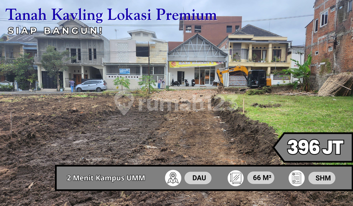 Investasi Menjanjikan! Tanah Strategis di Dau Malang Dekat UMM