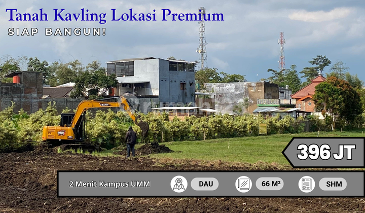 Tanah Siap Bangun di Dau Malang Dekat Kampus UMM